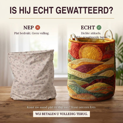 Gewatteerde wasmand Zonnegloed